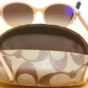 Coach Nude Sunglasses with Signature Case